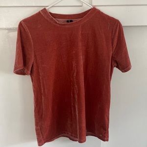 Medium, Volcom, Rose short sleeve, soft velvet top